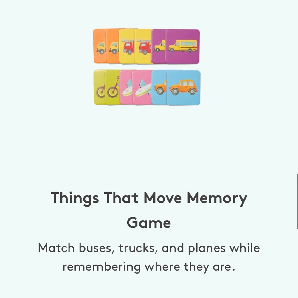 Lovevery | Things That Move Memory Game